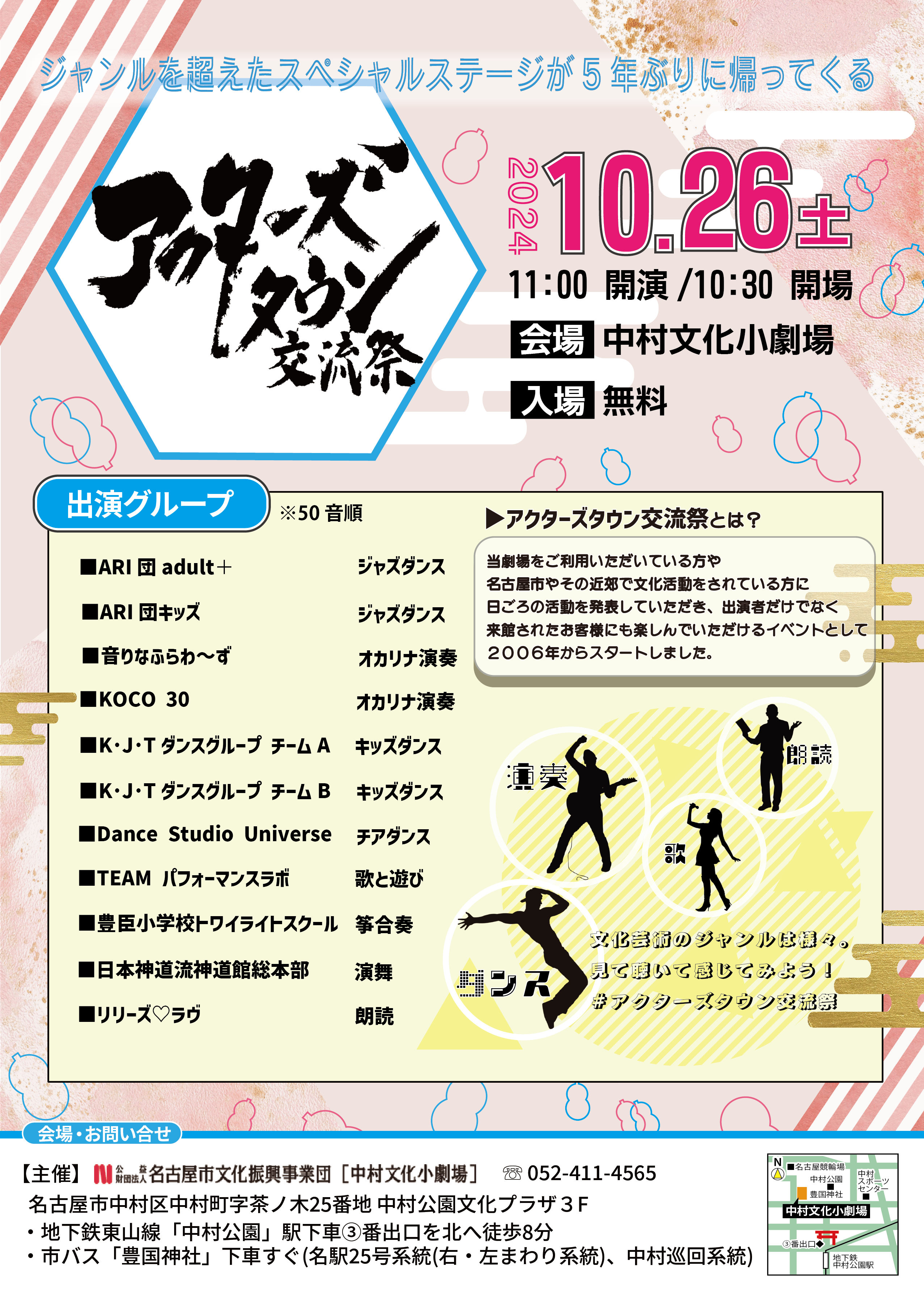 アクターズタウン交流祭のチラシ