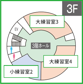 フロアマップ：3F