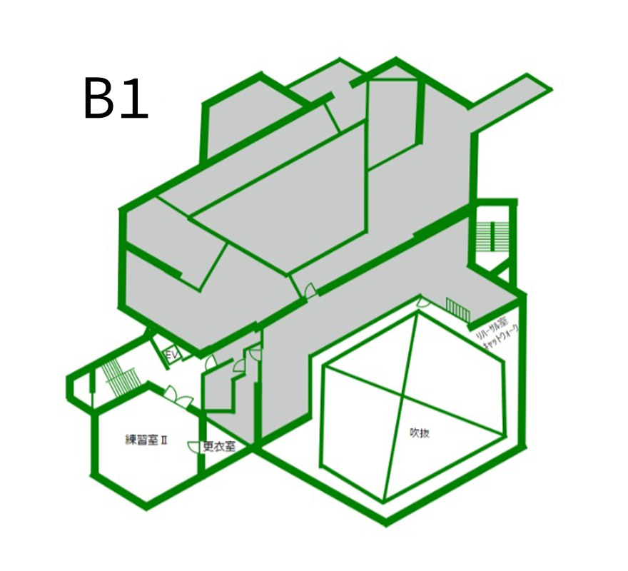 フロアマップ B1F