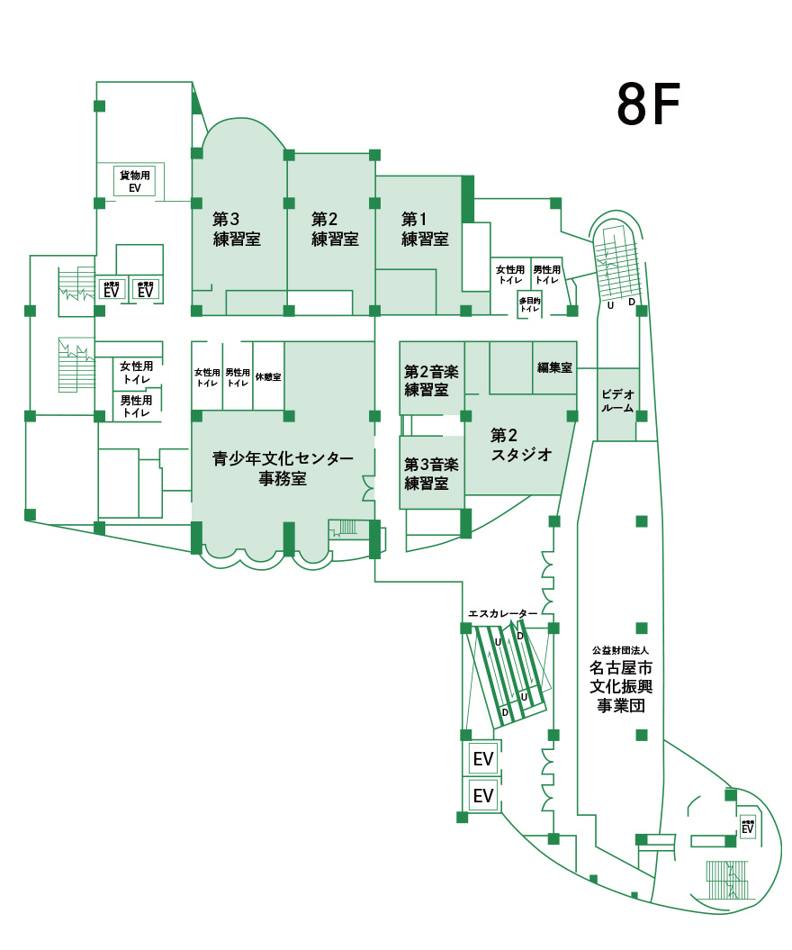 フロアマップ 8F