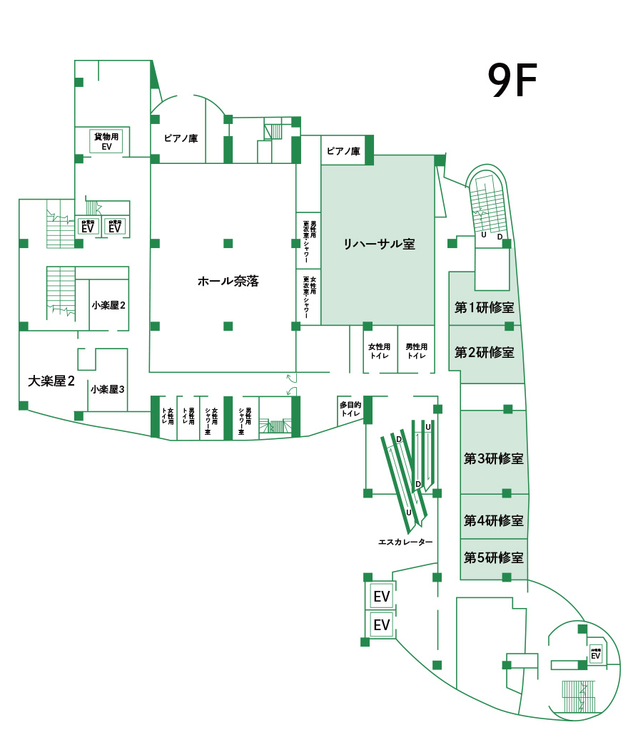 フロアマップ 9F