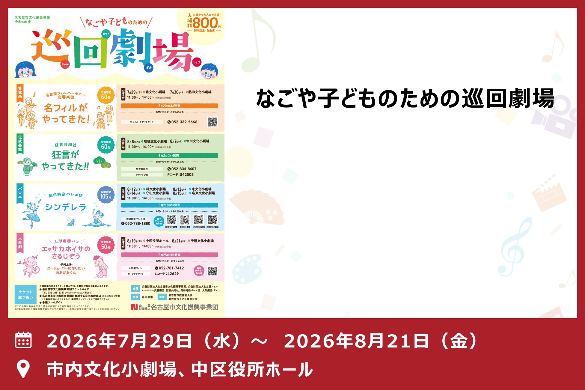 なごや子どものための巡回劇場（事業部）